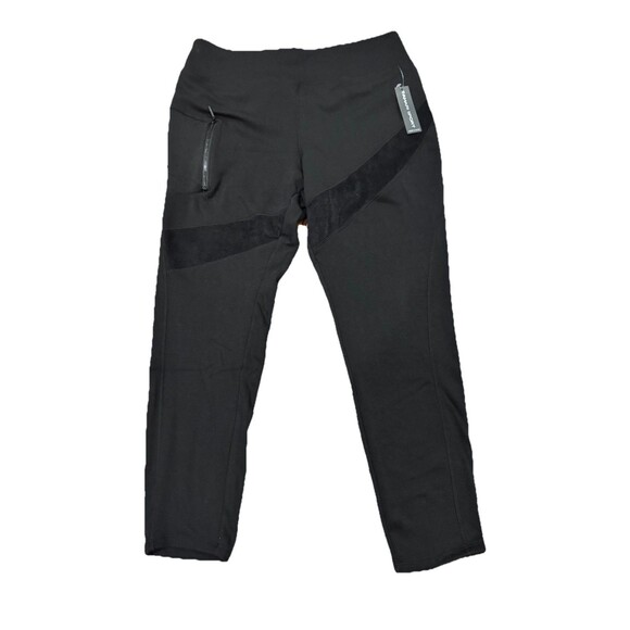 Tahari Sport Women's Black Active Leggings w/ Panels 2X Sporty Activewear NEW - Picture 1 of 4